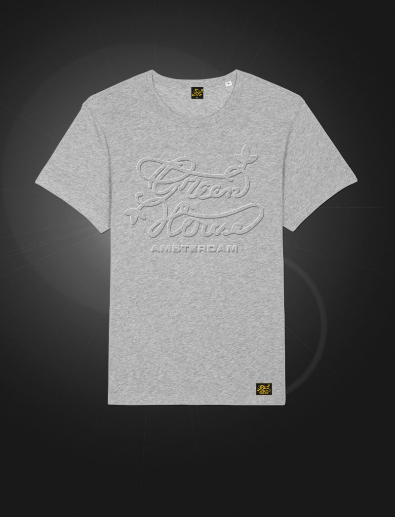 Green House T-shirt Embossed Grey