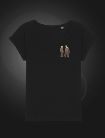 SH Female T-shirt Black front SH Female T-shirt Black front