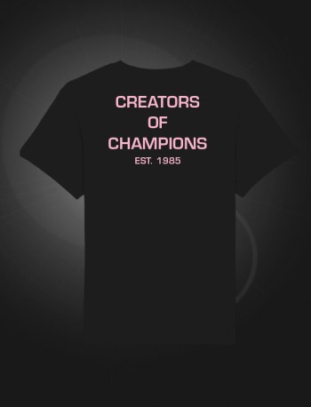 Creators of Champions T-shirt Black—Pink
