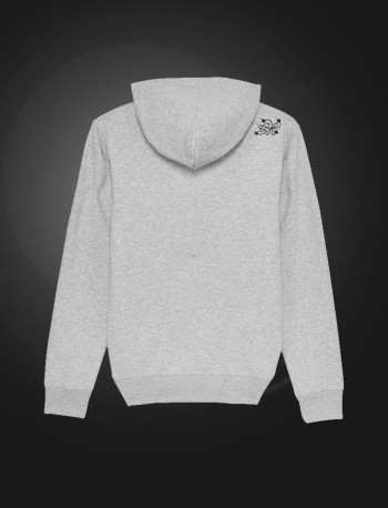 Green House Hoodie Embossed Grey